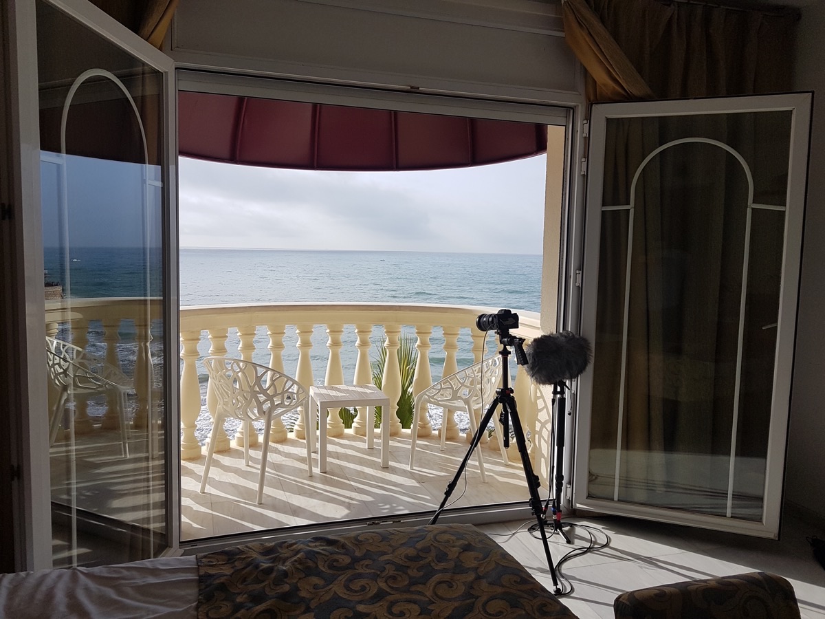 Field recording setup framing